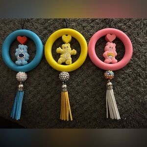 Colorful care bear car charms